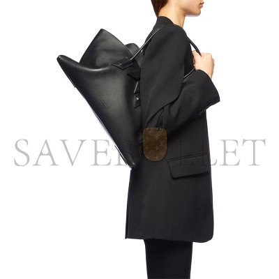 THE ATTICOLA ''LA PASSEGGIATA MEDIUM'' BLACK TOP HANDLE 250WAH00054LBT019AA100 (43*28*18cm)